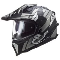 LS2 MX701 EXPLORER HPFC ATLANTIS adventure helma matná-šedá-titan